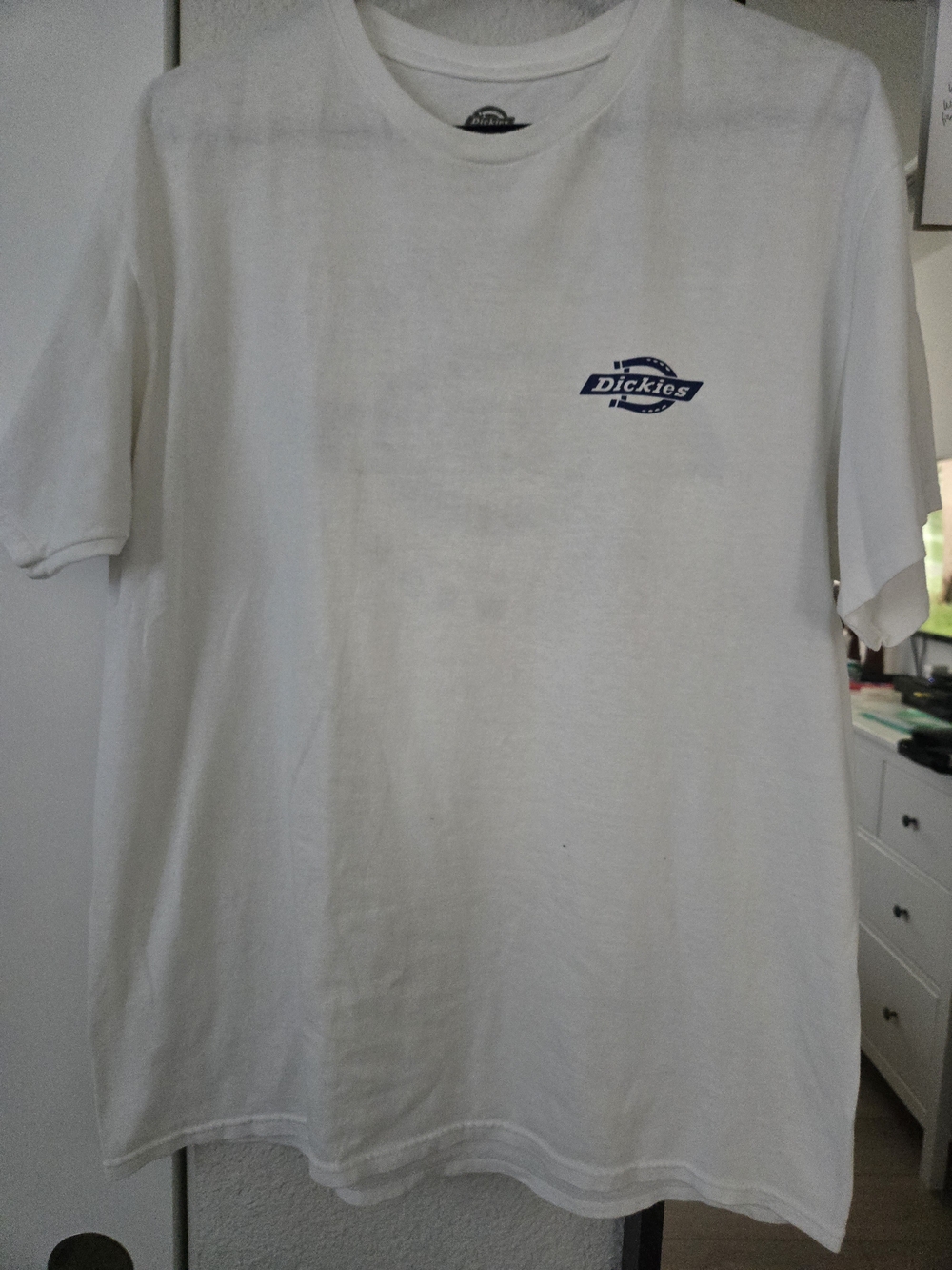 Dickies Men's White Short-Sleeve Logo T-Shirt